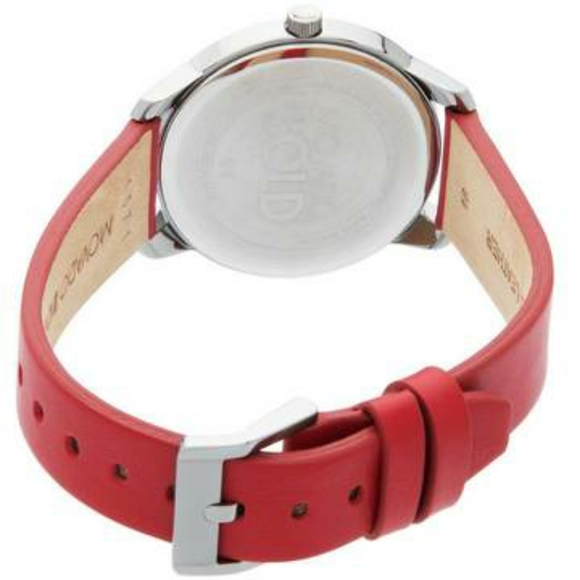 Movado Quartz Watch - Bold Grey Dial Red Leather - Picture 3 of 6